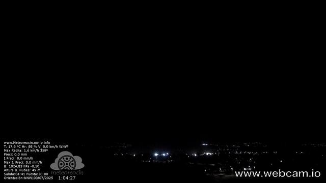 time-lapse frame, MeteoReocín webcam