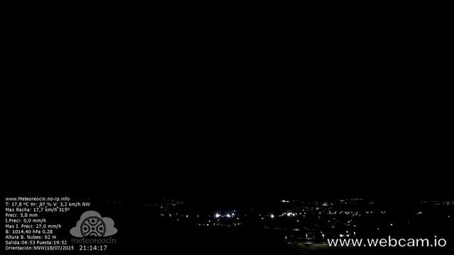 time-lapse frame, MeteoReocín webcam