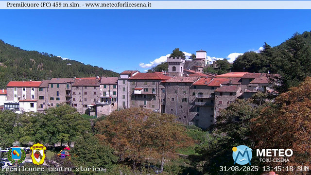 time-lapse frame, Premilcuore webcam