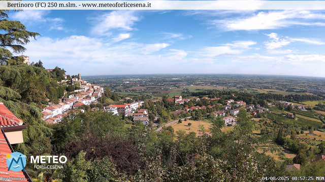 time-lapse frame, Bertinoro webcam