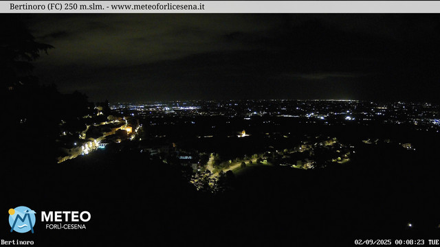 time-lapse frame, Bertinoro webcam