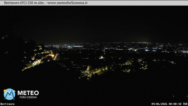 time-lapse frame, Bertinoro webcam