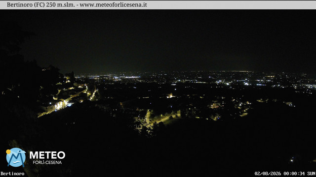 time-lapse frame, Bertinoro webcam
