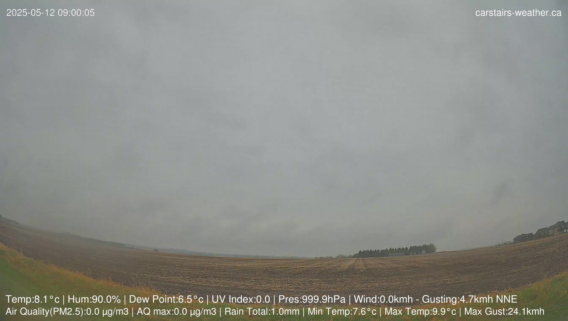time-lapse frame, Carstairs Sky Cam webcam
