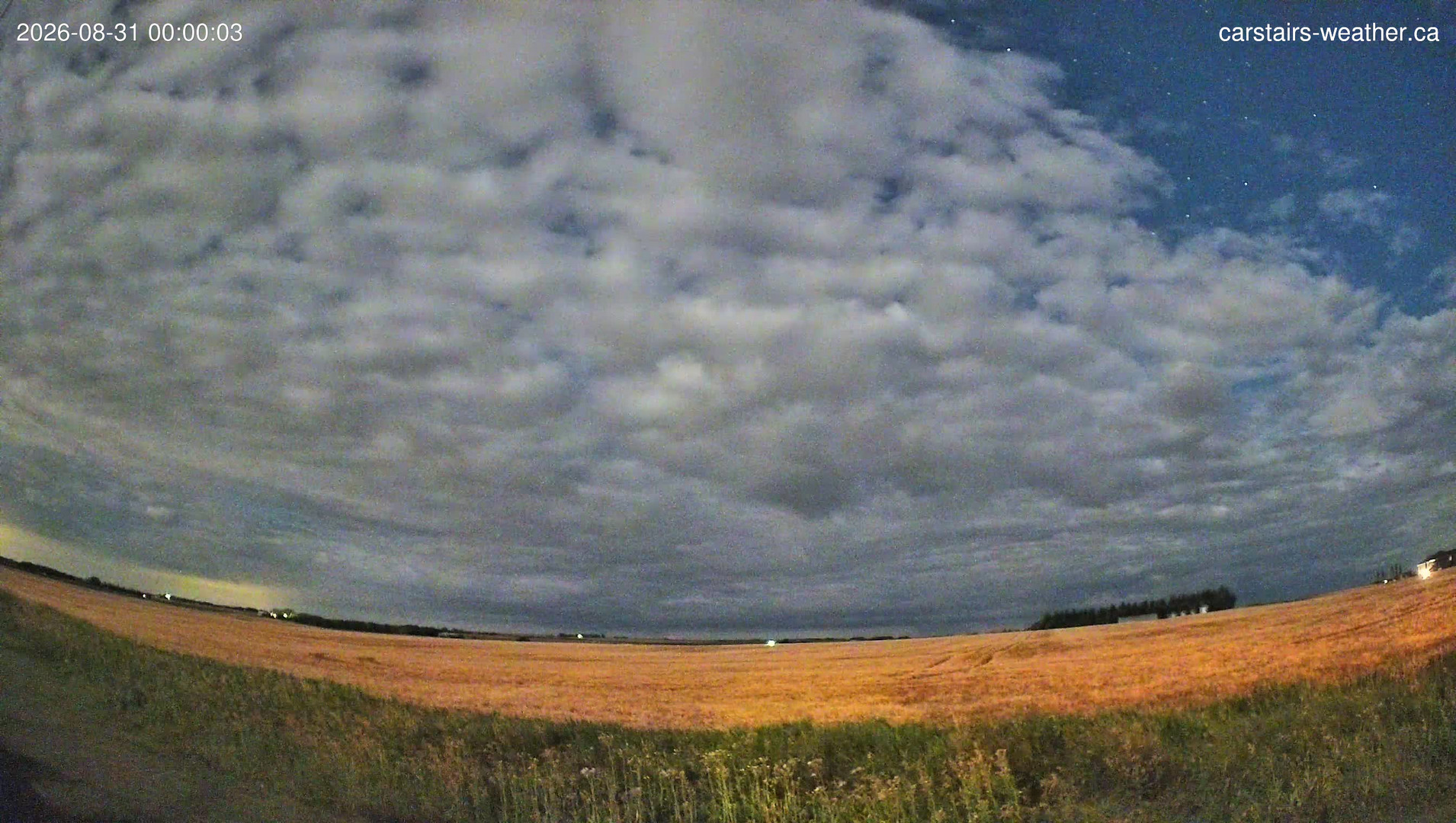 time-lapse frame, Carstairs Sky Cam webcam