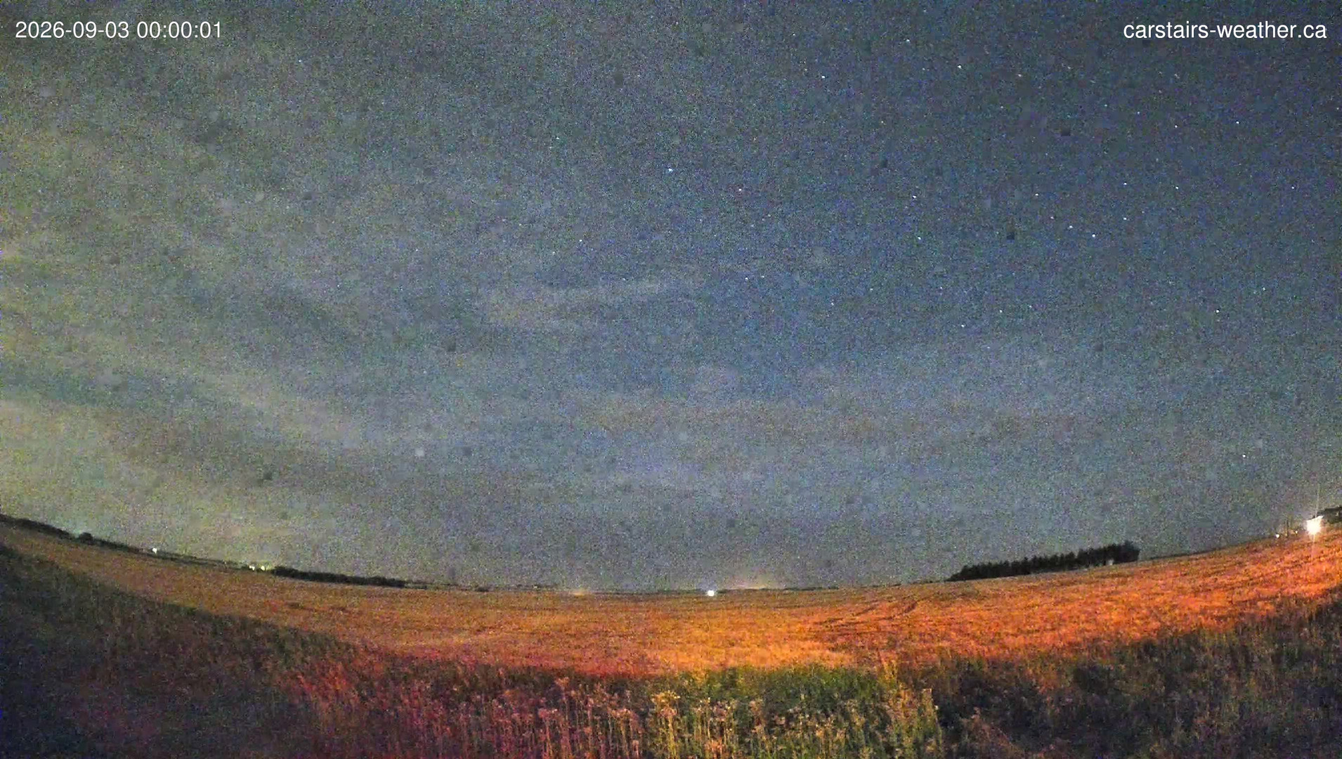 time-lapse frame, Carstairs Sky Cam webcam