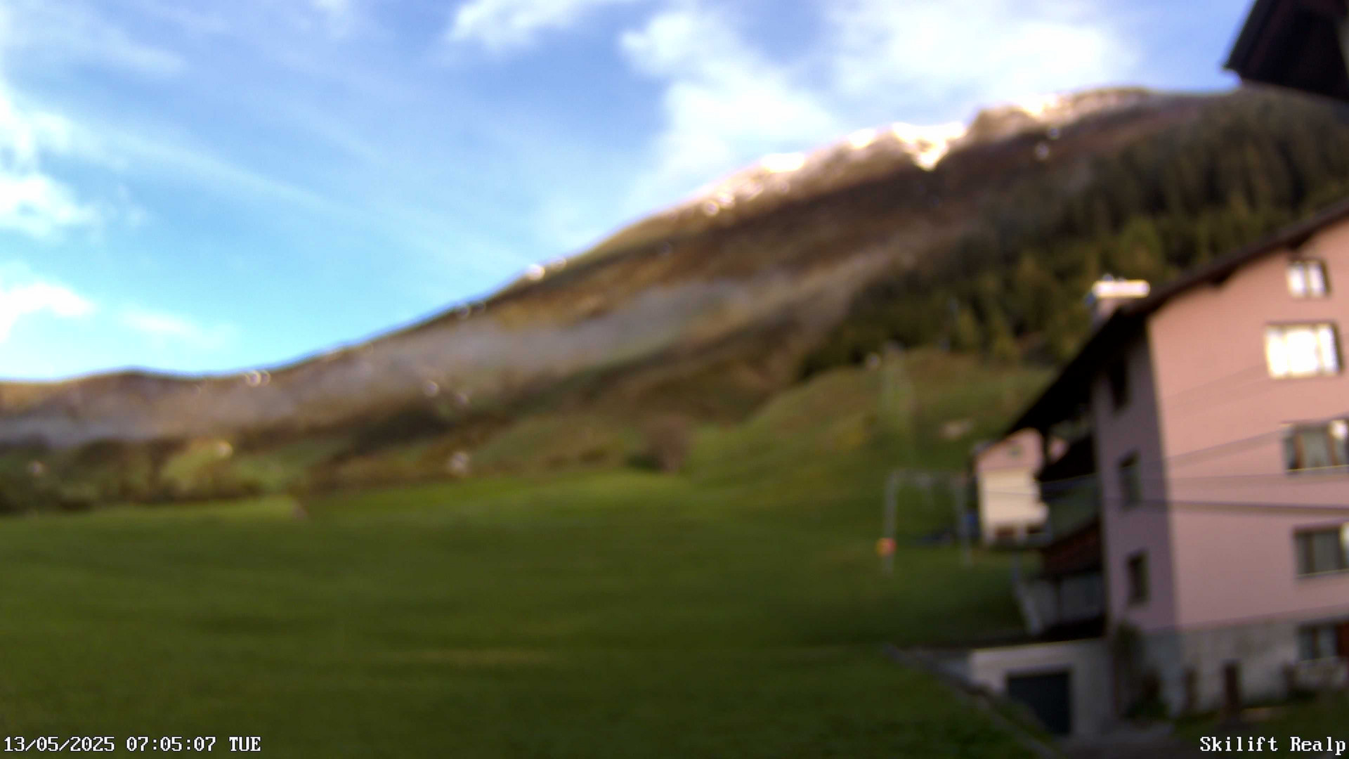 time-lapse frame, Skilift Realp webcam