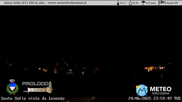 time-lapse frame, Santa Sofia webcam