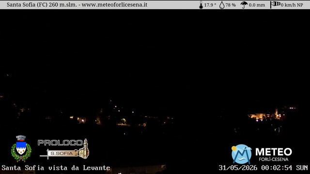 time-lapse frame, Santa Sofia webcam