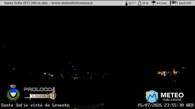 time-lapse frame, Santa Sofia webcam