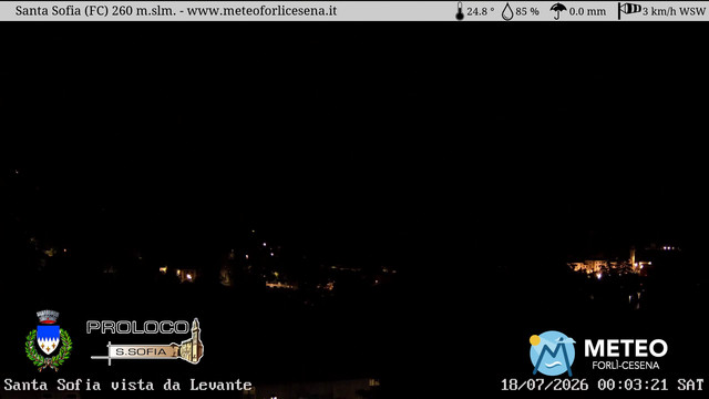 time-lapse frame, Santa Sofia webcam