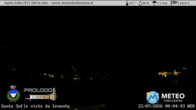 time-lapse frame, Santa Sofia webcam