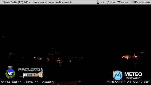 time-lapse frame, Santa Sofia webcam
