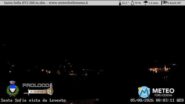 time-lapse frame, Santa Sofia webcam