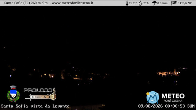 time-lapse frame, Santa Sofia webcam