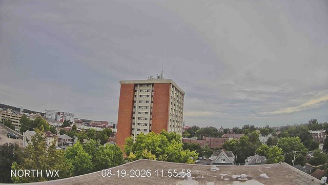 view from University Place Apartments - North Weather on 2026-08-19