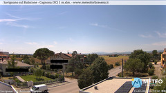view from Savignano sul Rubicone on 2026-07-13