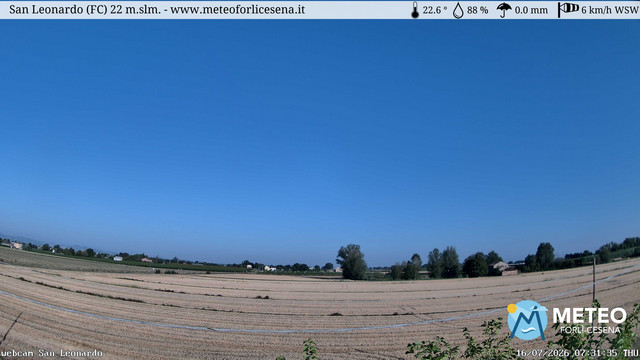 time-lapse frame, San Leonardo webcam