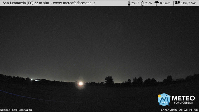 time-lapse frame, San Leonardo webcam