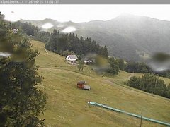 view from Alpe di Mera - Arrivo pista Baita e campo scuola on 2025-06-23