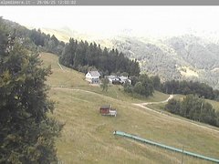 view from Alpe di Mera - Arrivo pista Baita e campo scuola on 2025-06-29