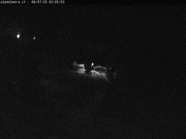 time-lapse frame, Alpe di Mera - Arrivo pista Baita e campo scuola webcam