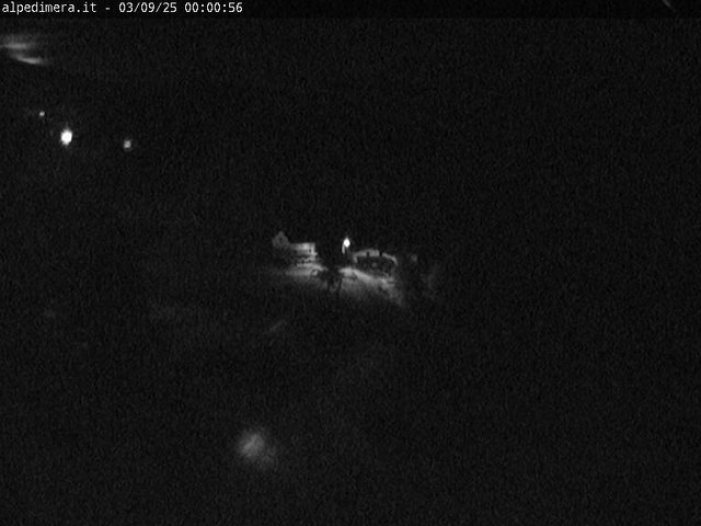 time-lapse frame, Alpe di Mera - Arrivo pista Baita e campo scuola webcam