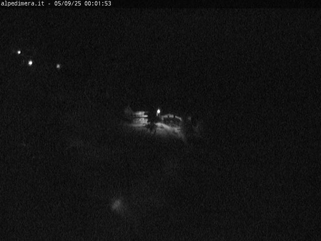 time-lapse frame, Alpe di Mera - Arrivo pista Baita e campo scuola webcam