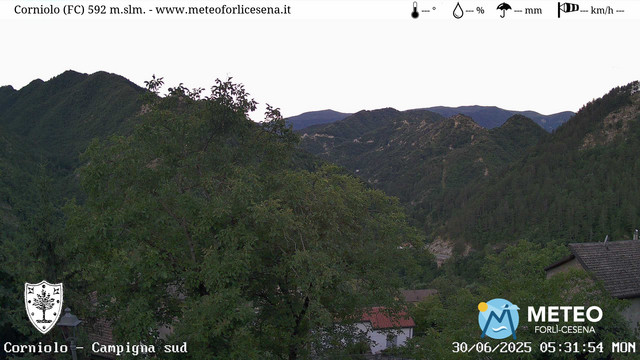 time-lapse frame, Corniolo webcam