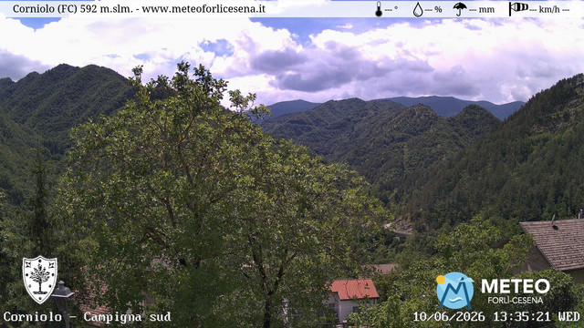 time-lapse frame, Corniolo webcam