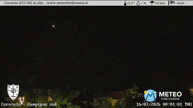 time-lapse frame, Corniolo webcam