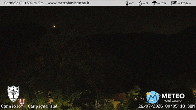 time-lapse frame, Corniolo webcam