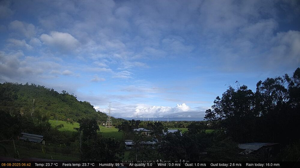 time-lapse frame, Bauang Weathercam webcam