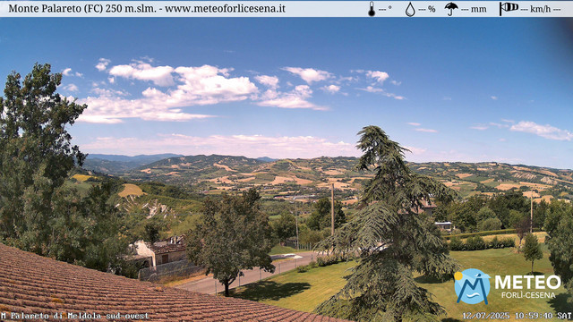 time-lapse frame, Monte Palareto webcam