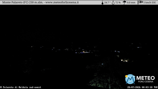 time-lapse frame, Monte Palareto webcam