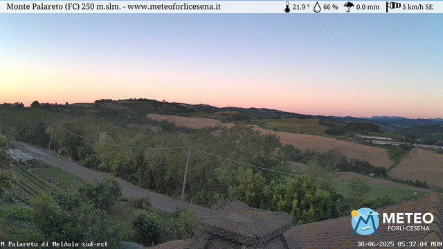 time-lapse frame, Monte Palareto SE webcam