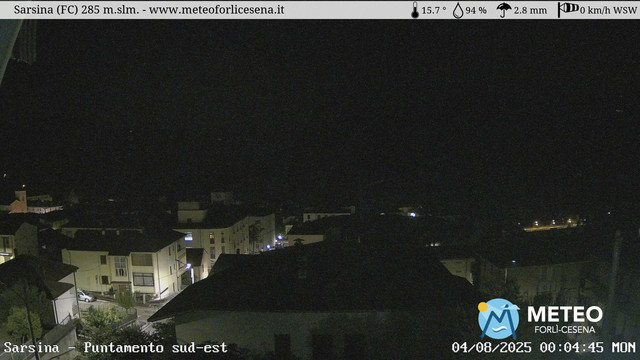 time-lapse frame, Sarsina webcam