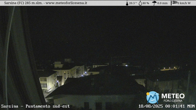 time-lapse frame, Sarsina webcam