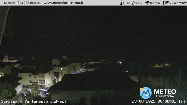 time-lapse frame, Sarsina webcam