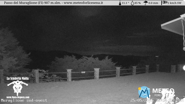 time-lapse frame, Passo del Muraglione webcam