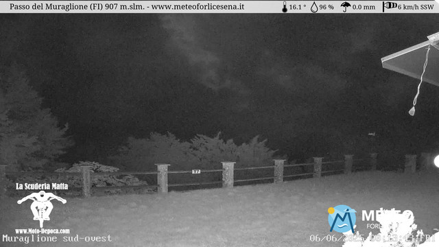 time-lapse frame, Passo del Muraglione webcam