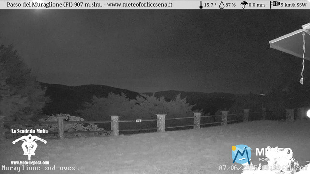 time-lapse frame, Passo del Muraglione webcam