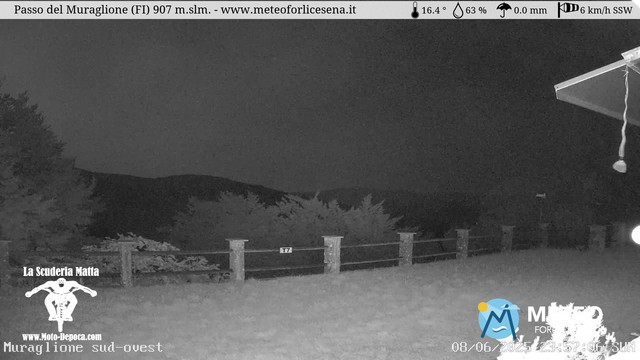 time-lapse frame, Passo del Muraglione webcam
