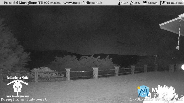 time-lapse frame, Passo del Muraglione webcam