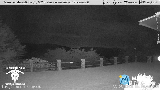 time-lapse frame, Passo del Muraglione webcam