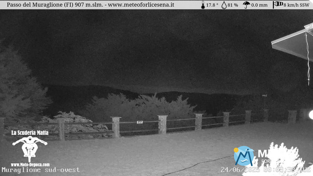 time-lapse frame, Passo del Muraglione webcam