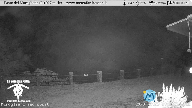 time-lapse frame, Passo del Muraglione webcam