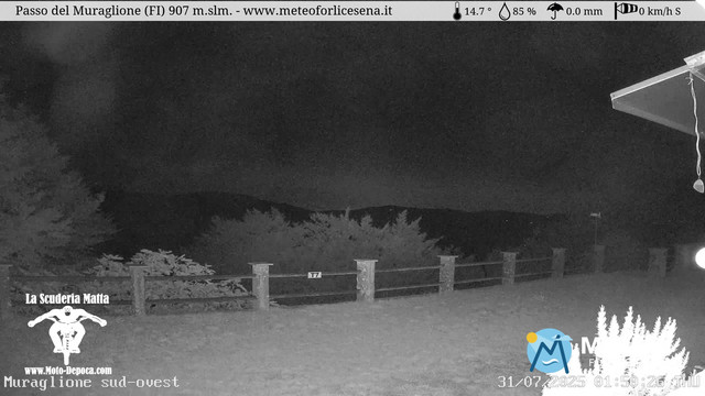 time-lapse frame, Passo del Muraglione webcam