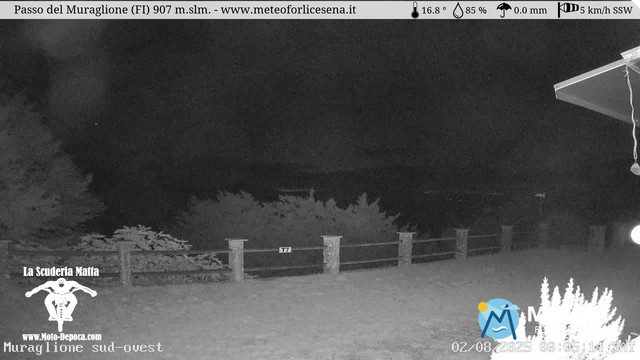 time-lapse frame, Passo del Muraglione webcam