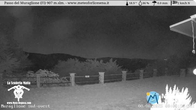 time-lapse frame, Passo del Muraglione webcam